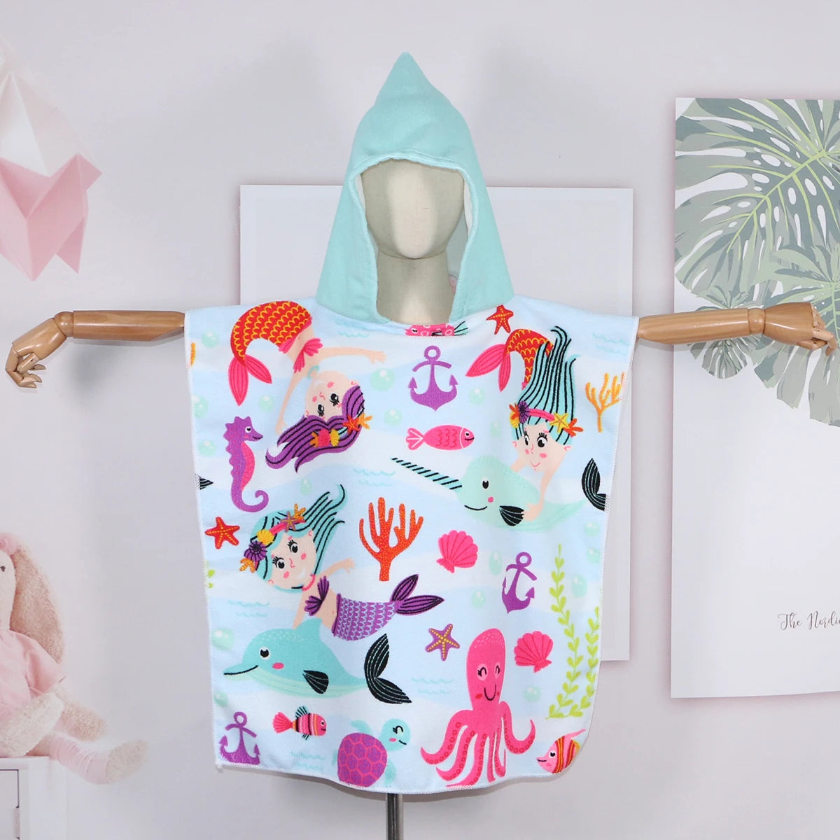 Serviette de bain enfants avec capuche 26