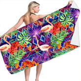 Serviette de bain flamand rose
