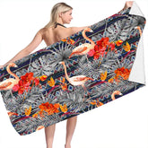 Serviette de bain flamand rose 3