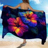 Serviette de bain hibiscus