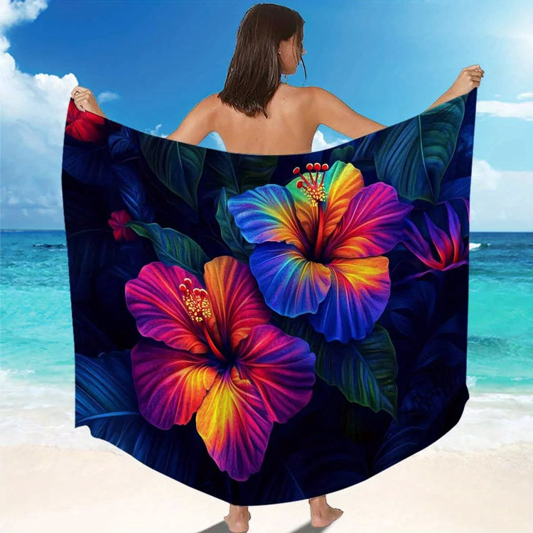 Serviette de bain hibiscus 3