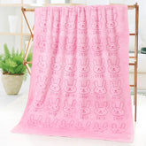 Serviette de bain lapin mignon 7