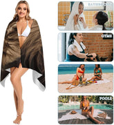 Serviette de bain lion 3