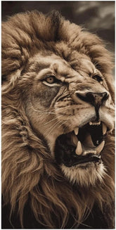 Serviette de bain lion 6