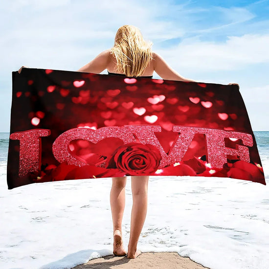 Serviette de bain love