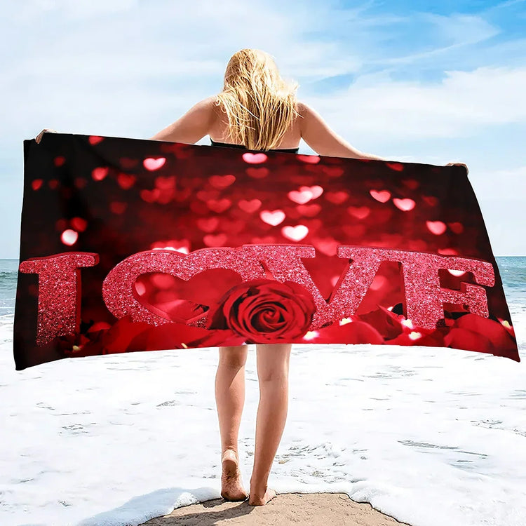 Serviette de bain love