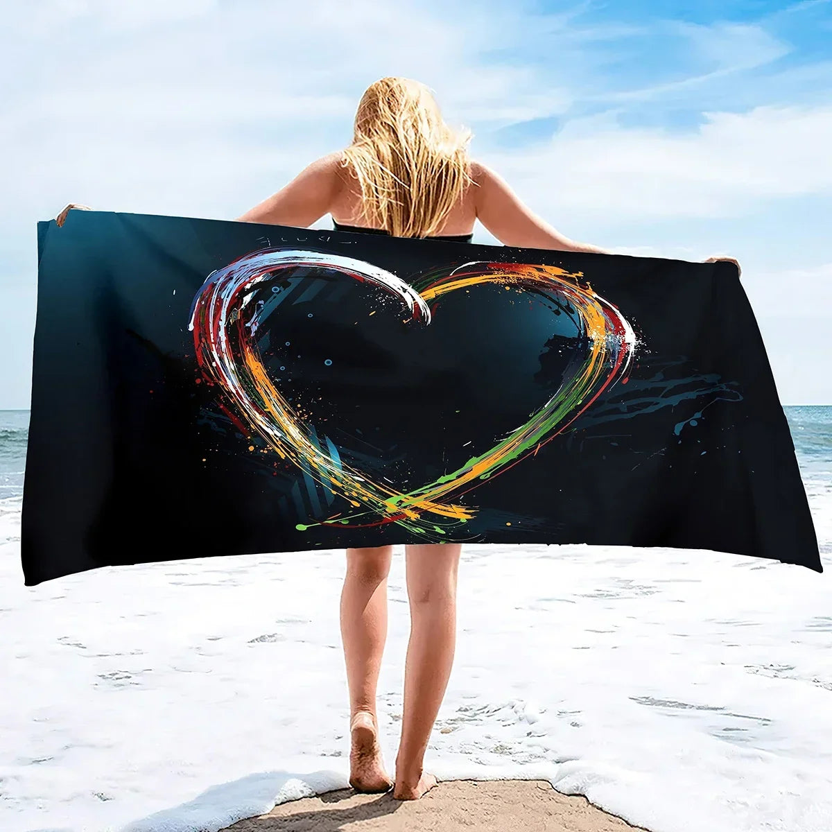 Serviette de bain love 13