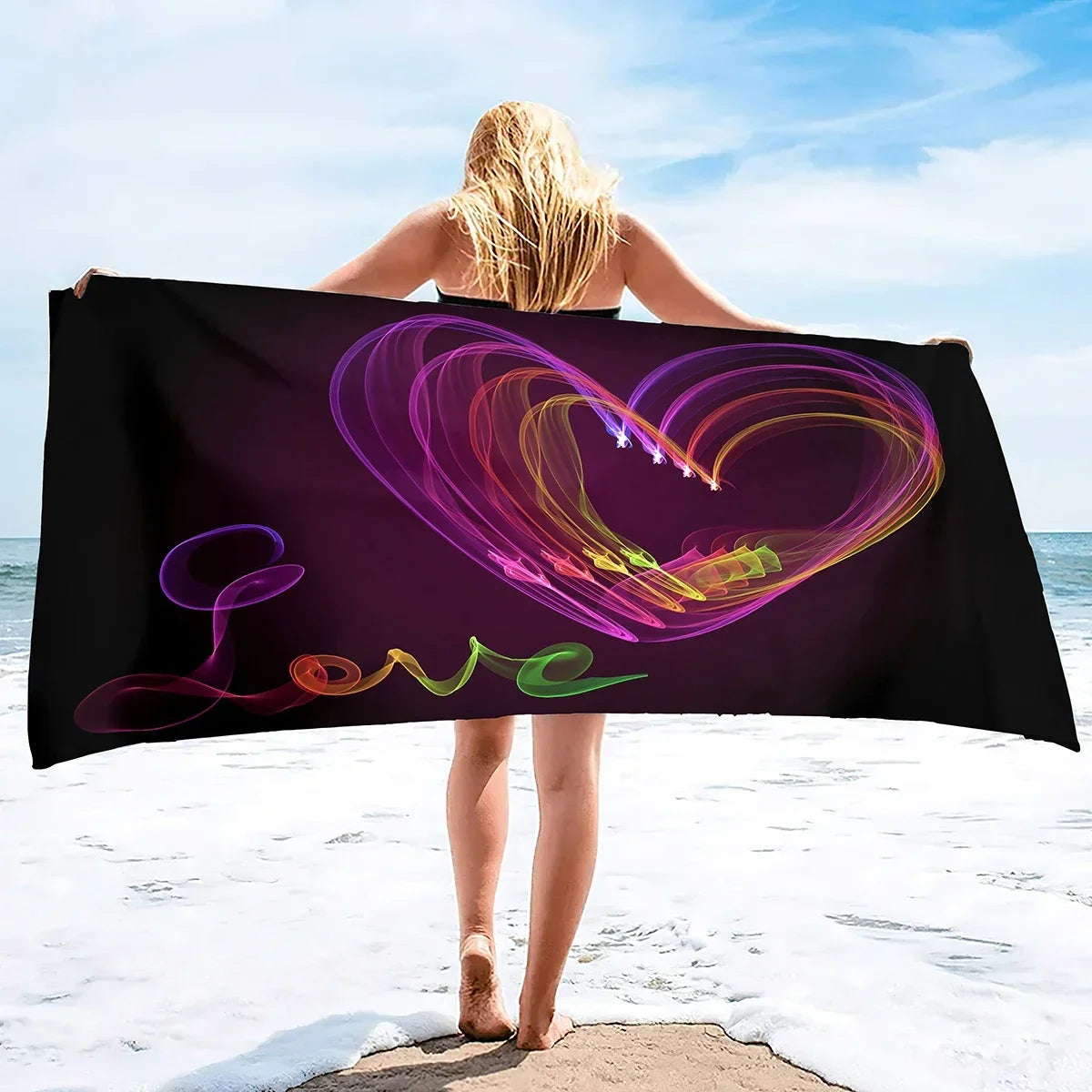 Serviette de bain love 16