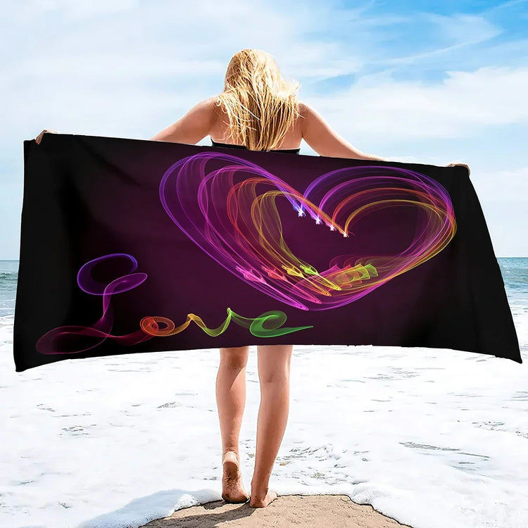 Serviette de bain love 16