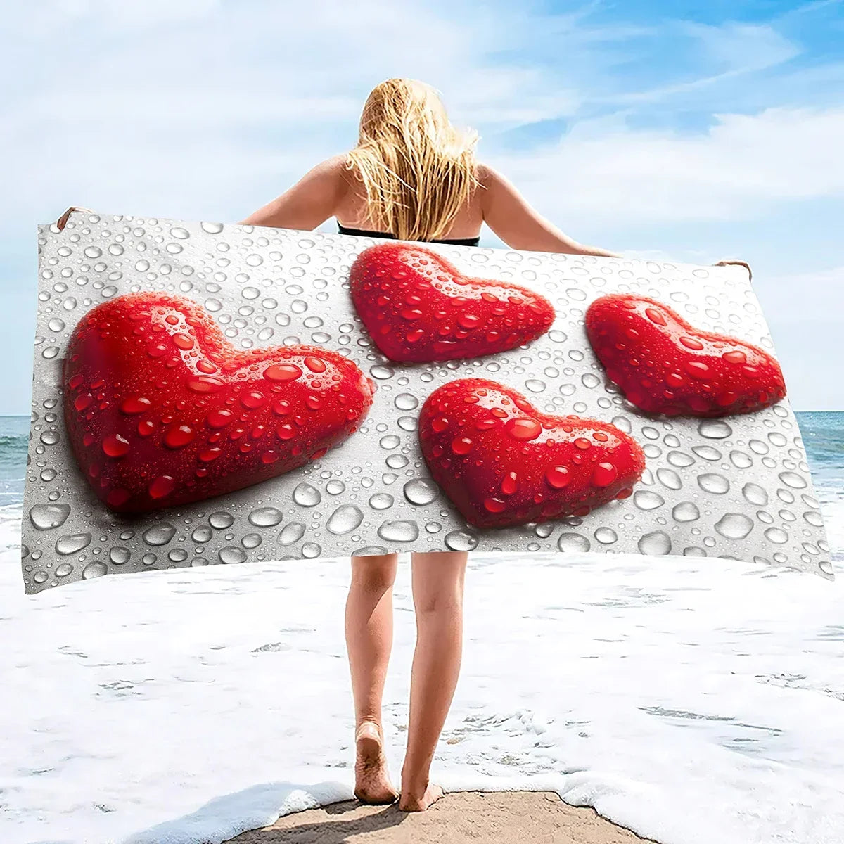Serviette de bain love 2
