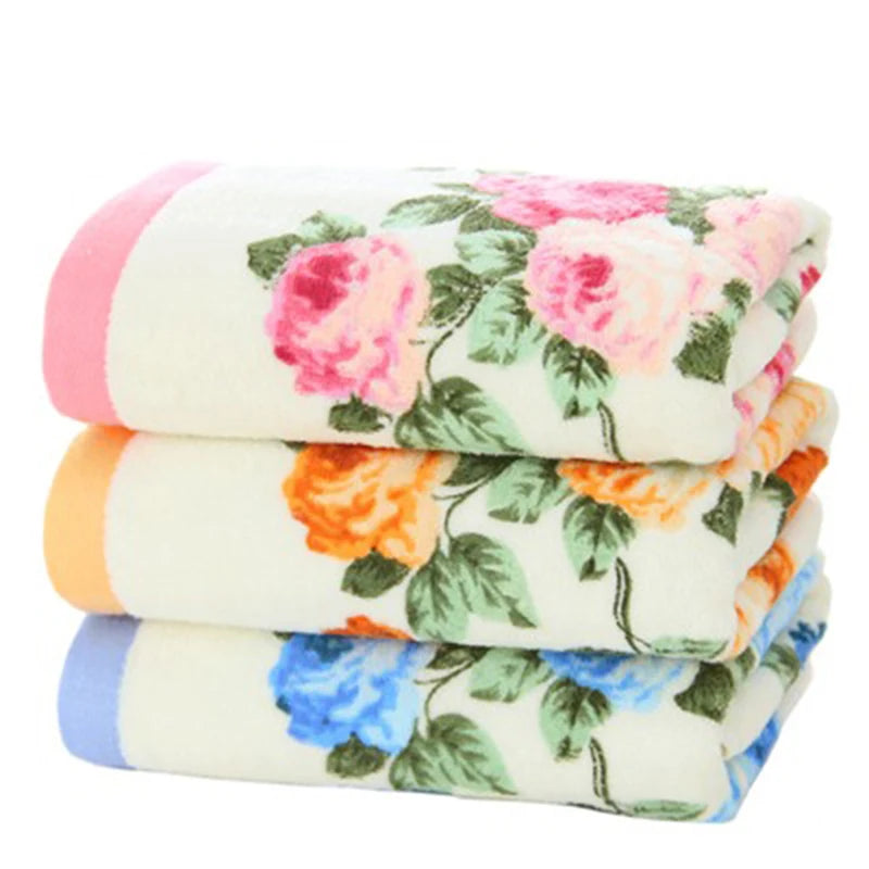 Serviette de bain motif  pivoine 3