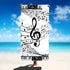 Serviette de bain musique