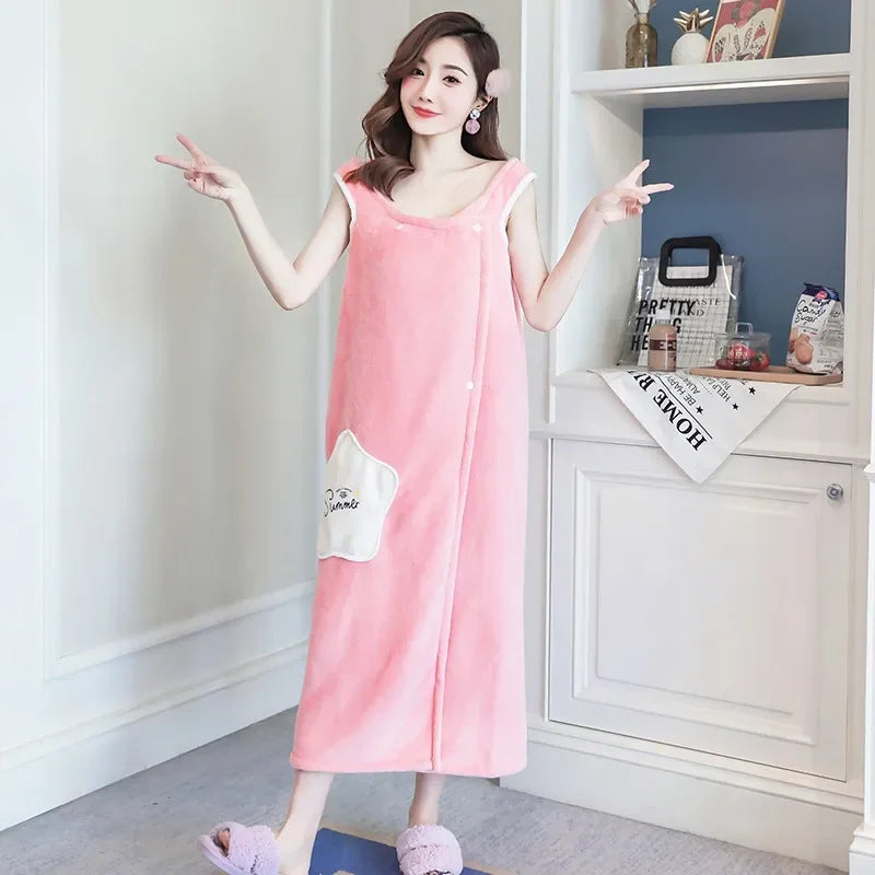 Serviette de bain peignoir 8