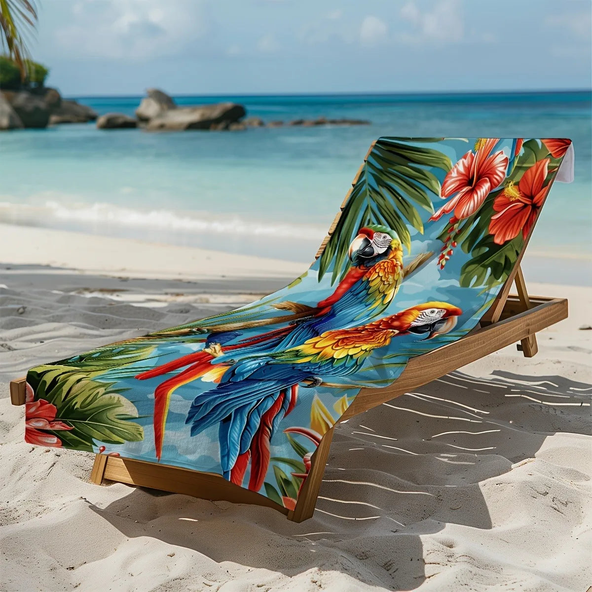 Serviette de bain perroquet 3