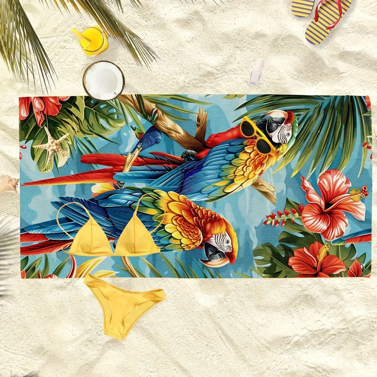 Serviette de bain perroquet 5