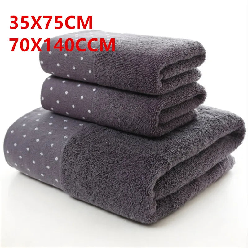 Serviette de bain petits points 2