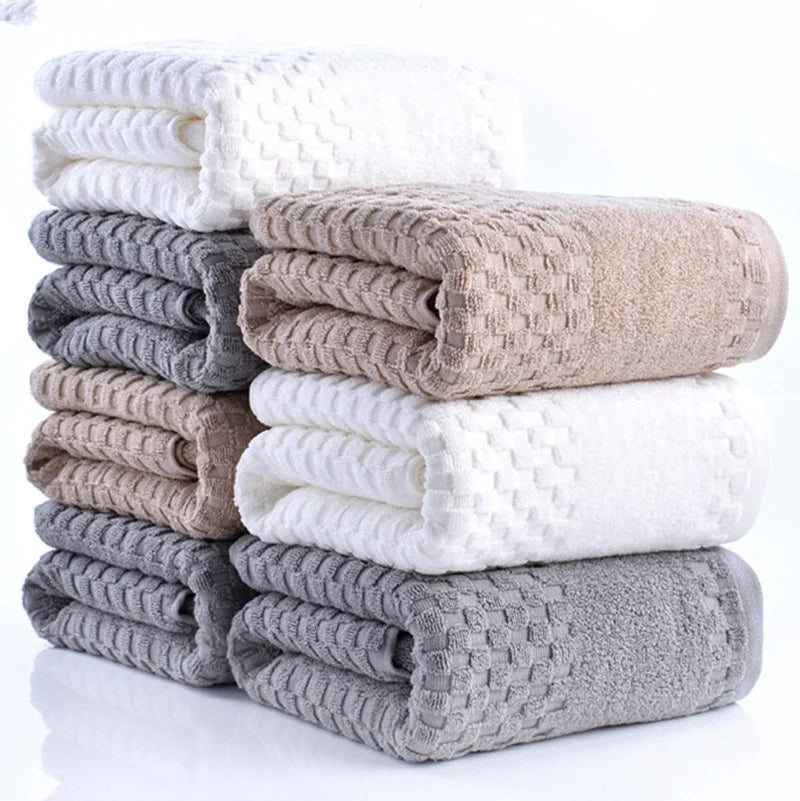 Serviette de bain à plaid