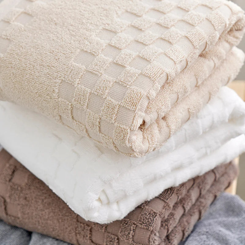 Serviette de bain à plaid 2