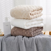 Serviette de bain à plaid 4