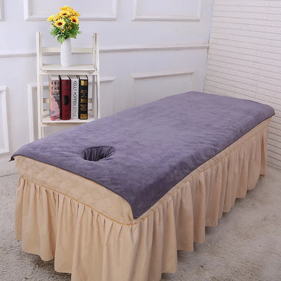 Serviette de bain pour table de massage