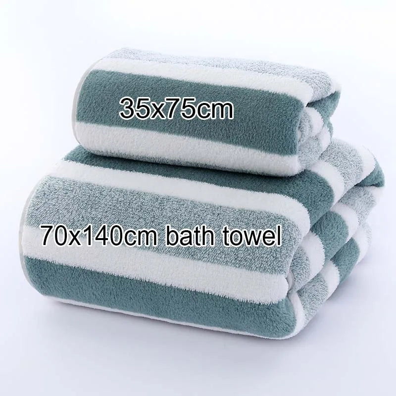 Serviette de bain rayée 4
