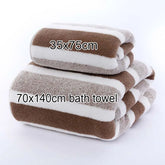 Serviette de bain rayée 5