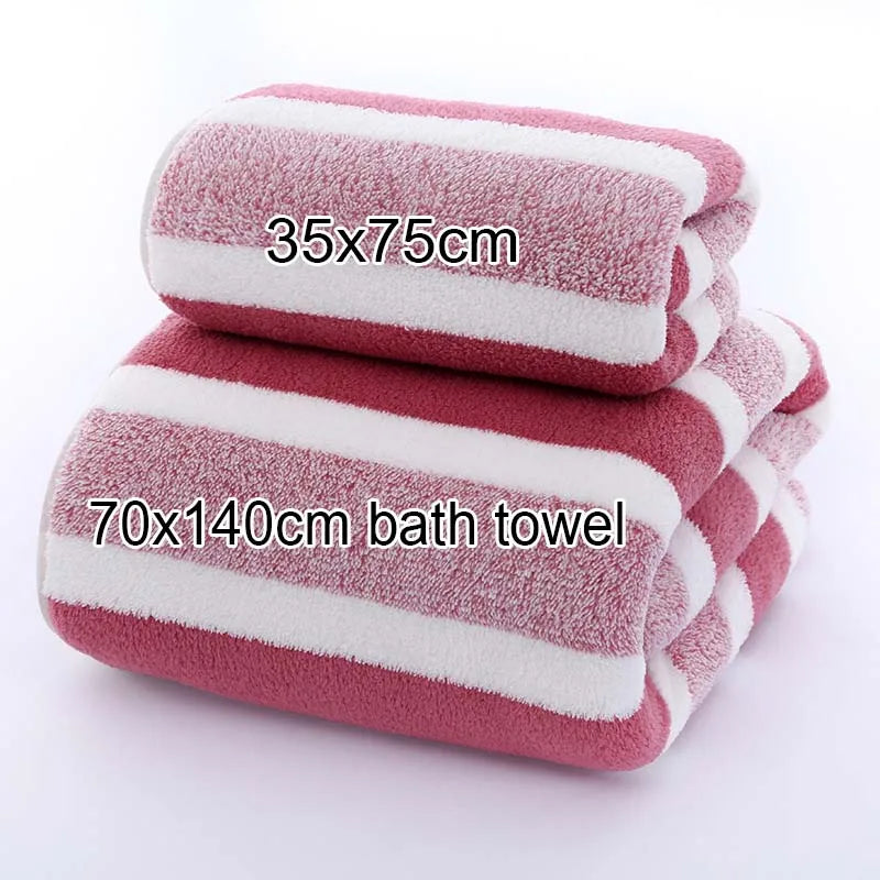 Serviette de bain rayée 6