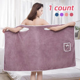 Serviette de bain robe à bretelles