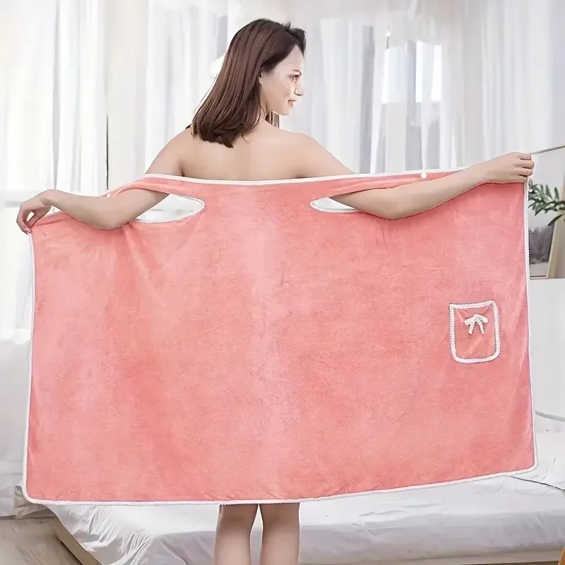 Serviette de bain robe à bretelles 11