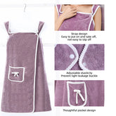 Serviette de bain robe à bretelles 2