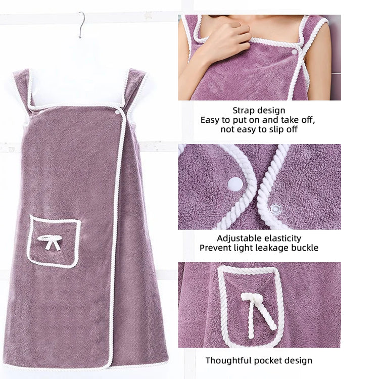 Serviette de bain robe à bretelles 2