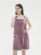 Serviette de bain robe à bretelles 3