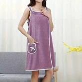 Serviette de bain robe à bretelles 4