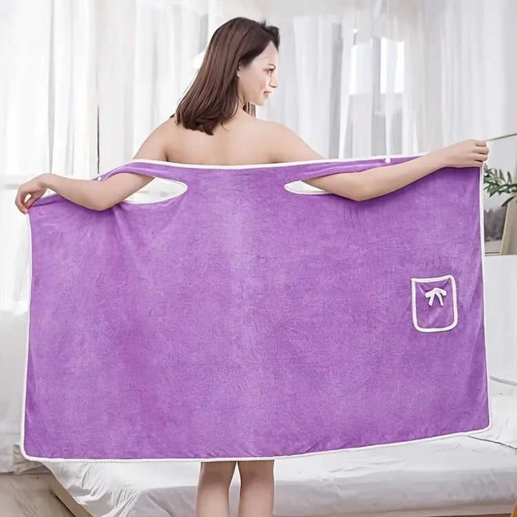 Serviette de bain robe à bretelles 9