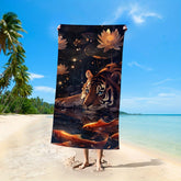 Serviette de bain tigre
