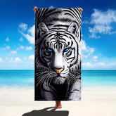 Serviette de bain tigre blanc 2