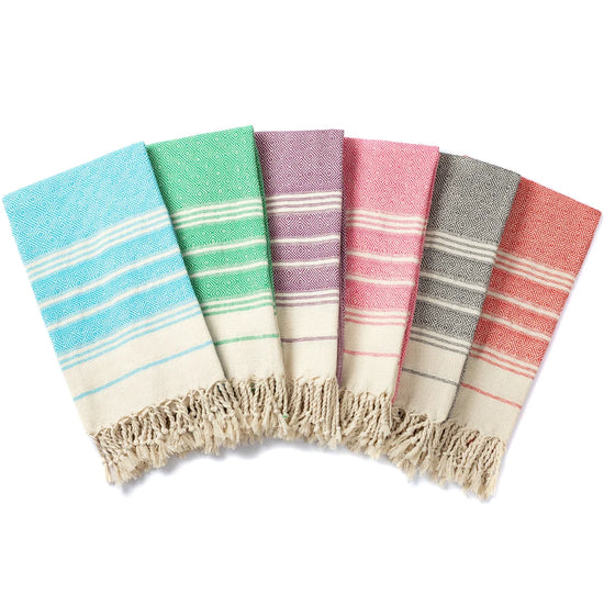 Serviette de bain turque rayée
