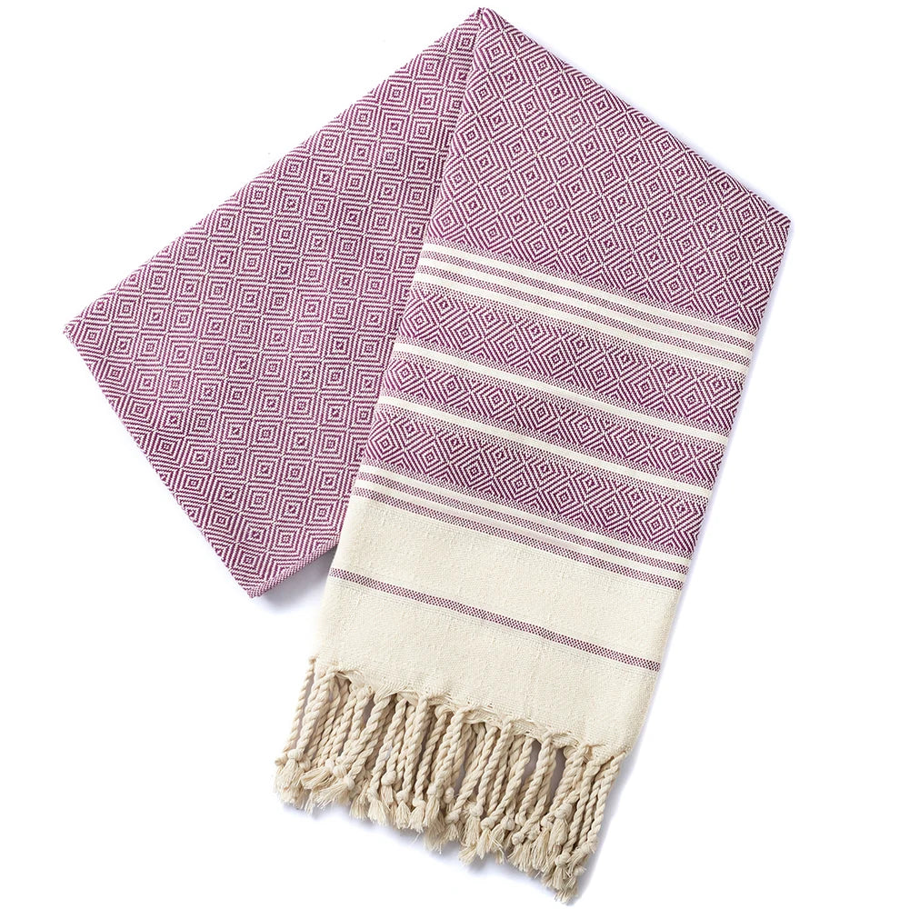 Serviette de bain turque rayée 7