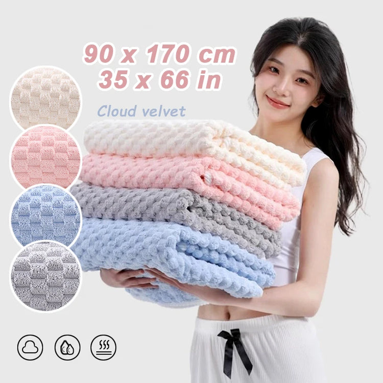 Serviette de bain velour nuage
