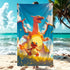 Serviette de plage Draco feu