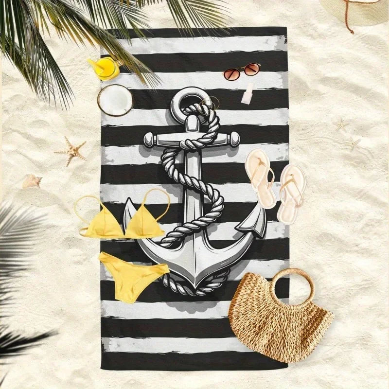 Serviette de plage ancre 4