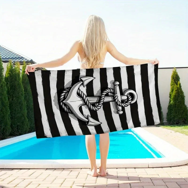 Serviette de plage ancre 5