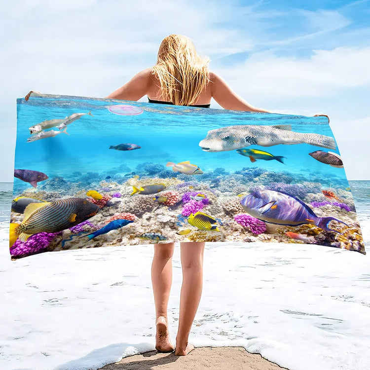  Serviette de plage aquarium 11