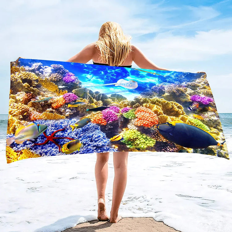  Serviette de plage aquarium 17