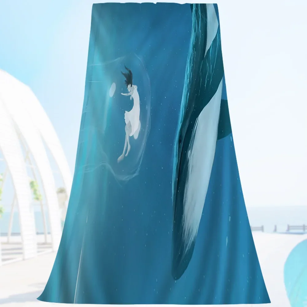 Serviette de plage baleine 10