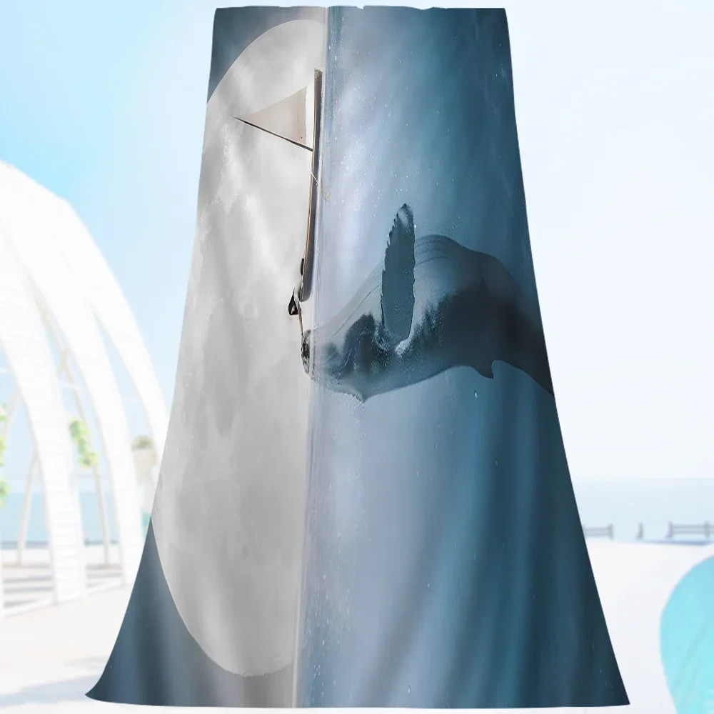 Serviette de plage baleine 11
