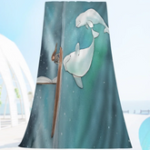 Serviette de plage baleine 14