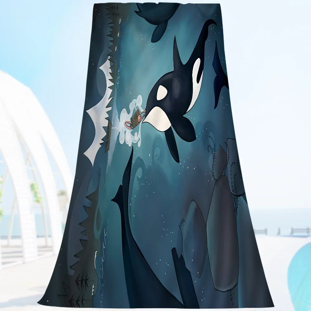 Serviette de plage baleine 15