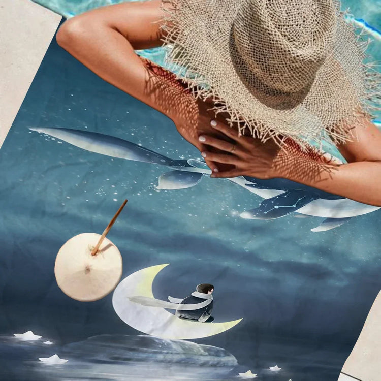 Serviette de plage baleine 2