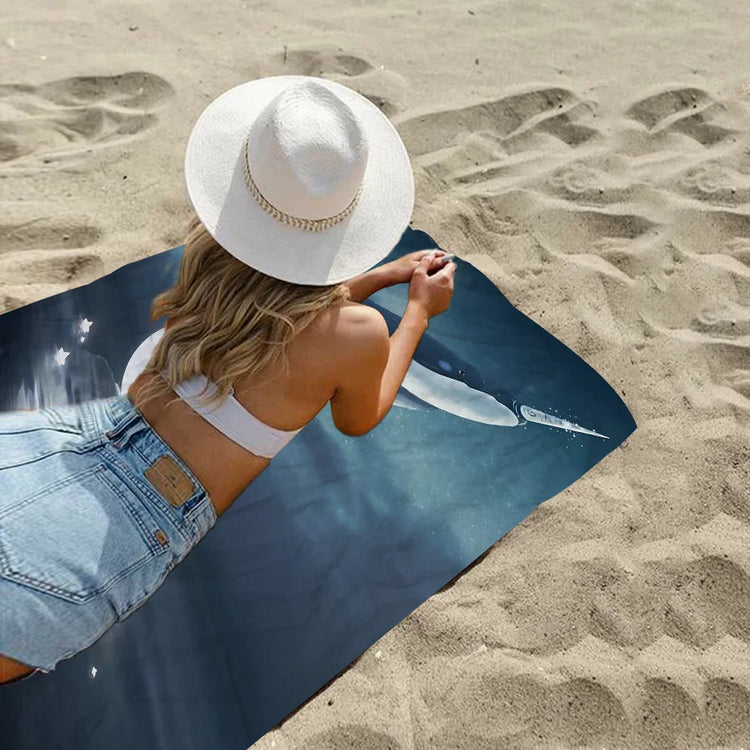 Serviette de plage baleine 4